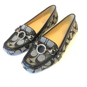 Final price Coach Women's Black/Silver Flats 6.5B